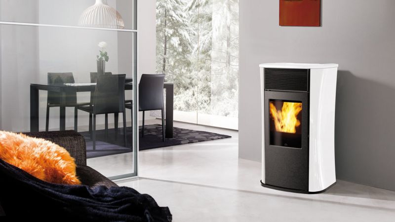 Piec kominkowy na pellet z płaszczem wodnym Costanza 12kW Idro 5.0 sp my01 - Piec kominkowy na pellet z płaszczem wodnym Costanza 12kW Idro 5.0